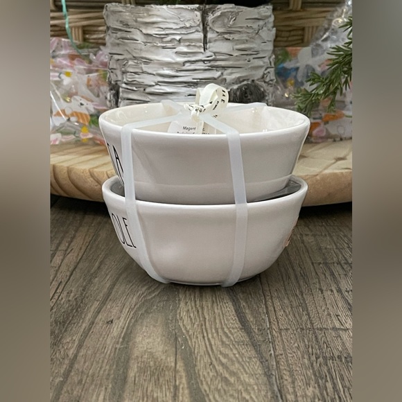 NEW w/Tags Rae Dunn SALSA GUACAMOLE Serving Bowl Set 🥑🌮 - Picture 2 of 7